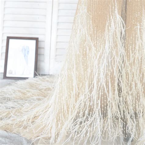 ostrich feather fabric|More.